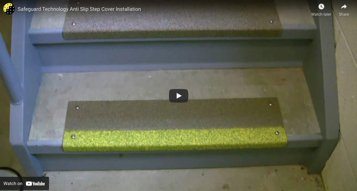 Screenshot of Safeguard Technology Anti-Slip Step Cover Installation Video