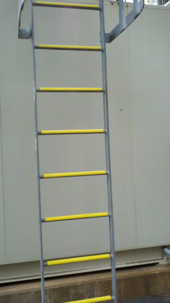 Yellow Anti-slip Rung cover ladder