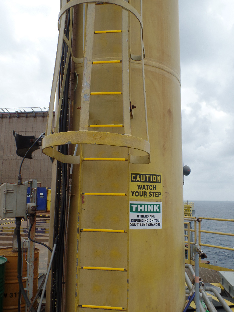 Anti Slip Rung Covers on ladder