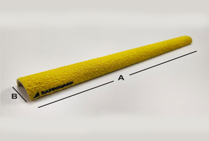 Round Yellow Ladder Rung Covers